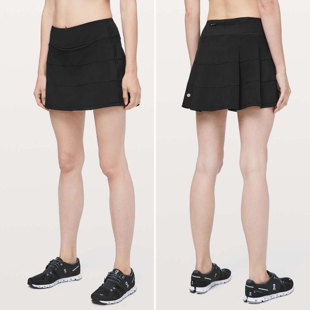 Lululemon Pace Rival Skirt (Tall) 15" in Black Size 2 Tall